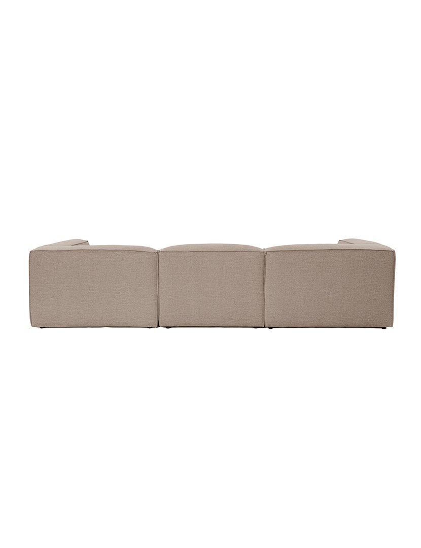 Sofá Modular Chaise Longue Fora Castanho
