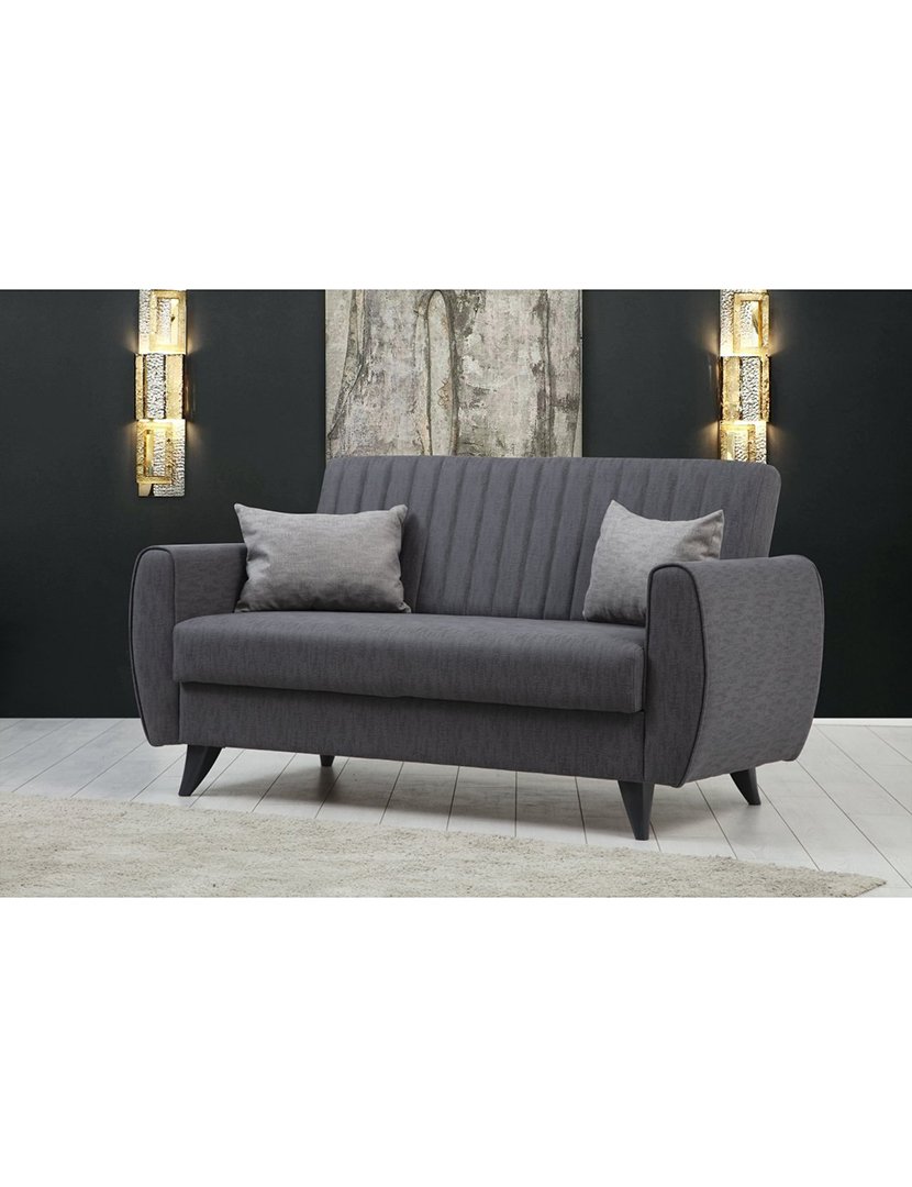Sofá Cama 2L Alkon Cinzento Escuro