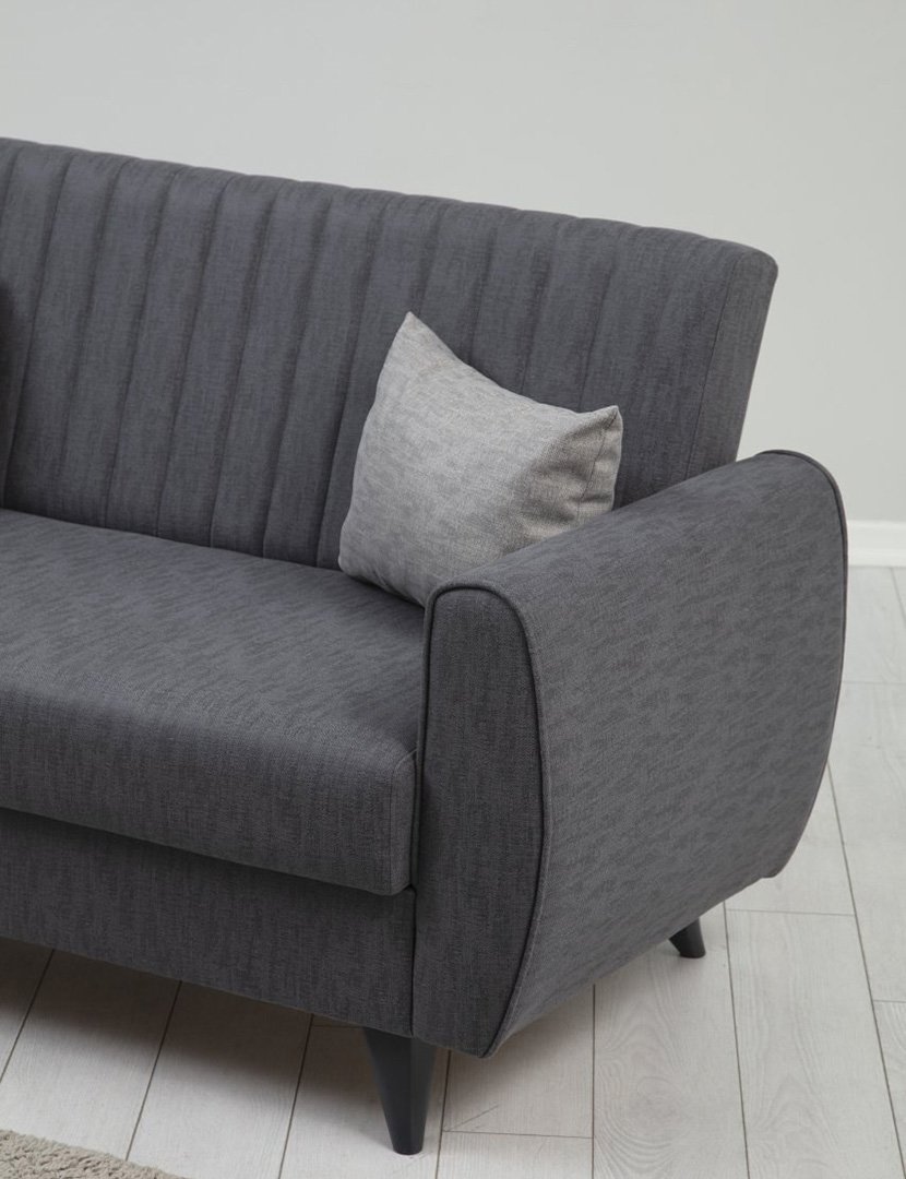 Sofá Cama 2L Alkon Cinzento Escuro