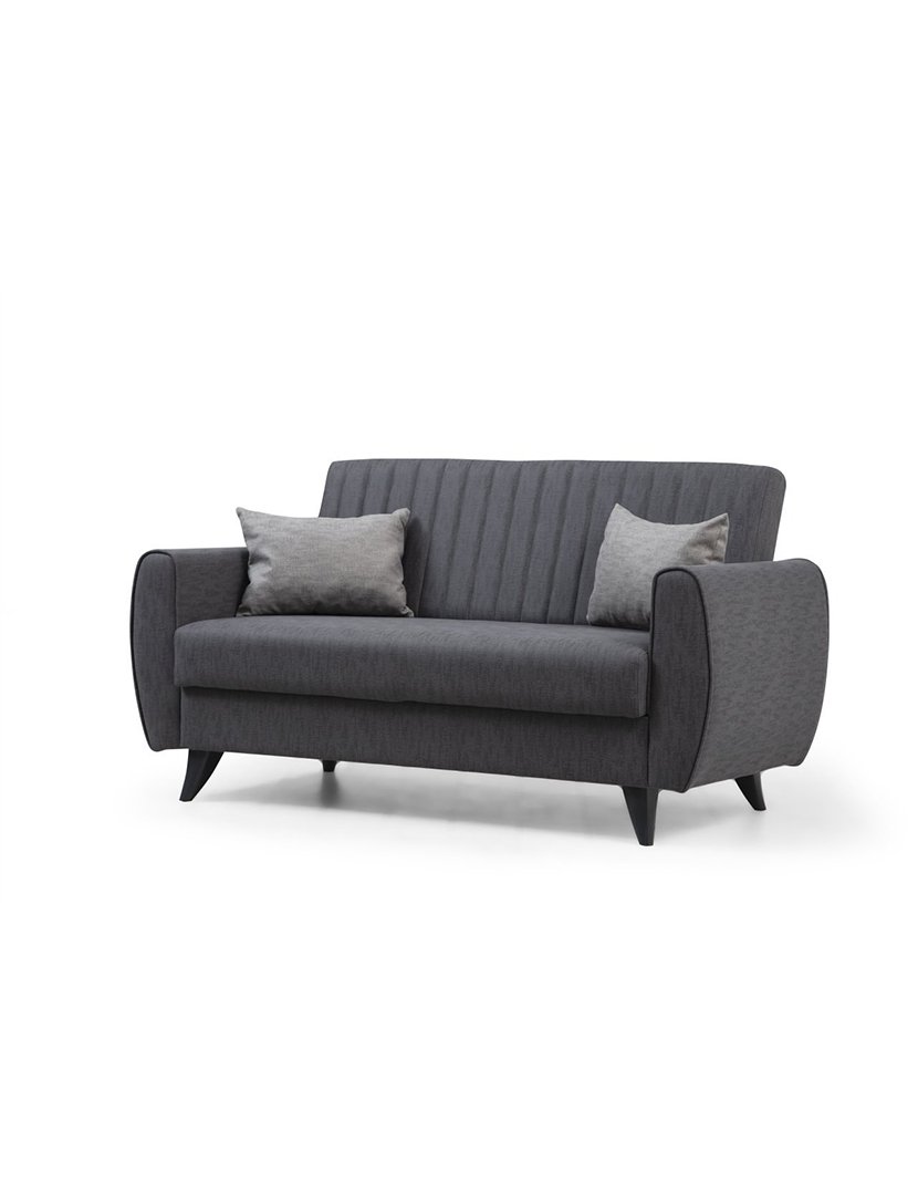 Sofá Cama 2L Alkon Cinzento Escuro