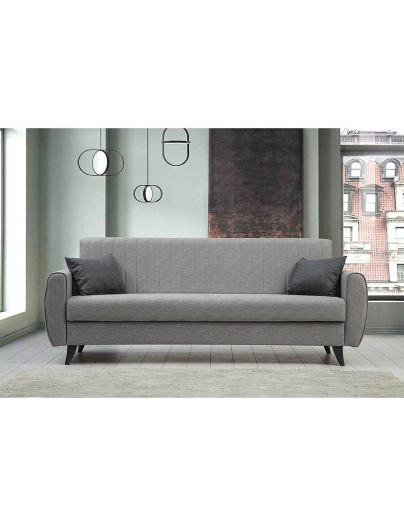Sofá Cama 3L Alkon Cinzento Claro