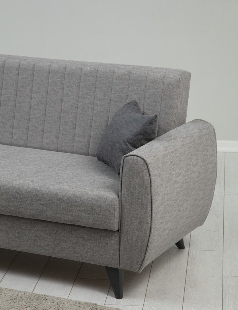 Sofá Cama 3L Alkon Cinzento Claro