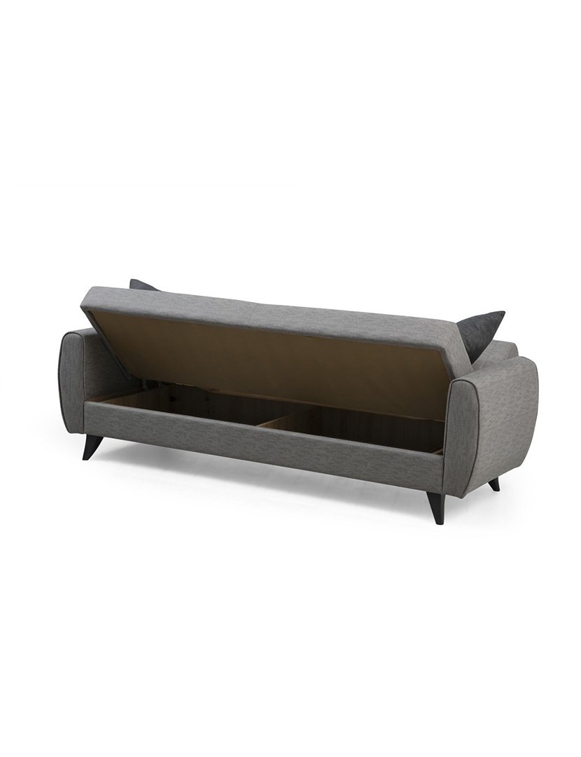Sofá Cama 3L Alkon Cinzento Claro