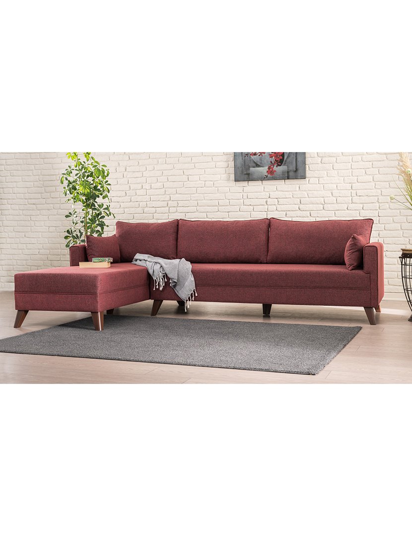Sofá Chaise Longue Esquerdo Bella Borgonha