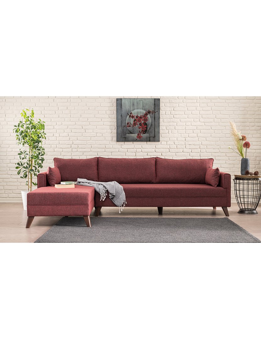 Sofá Chaise Longue Esquerdo Bella Borgonha