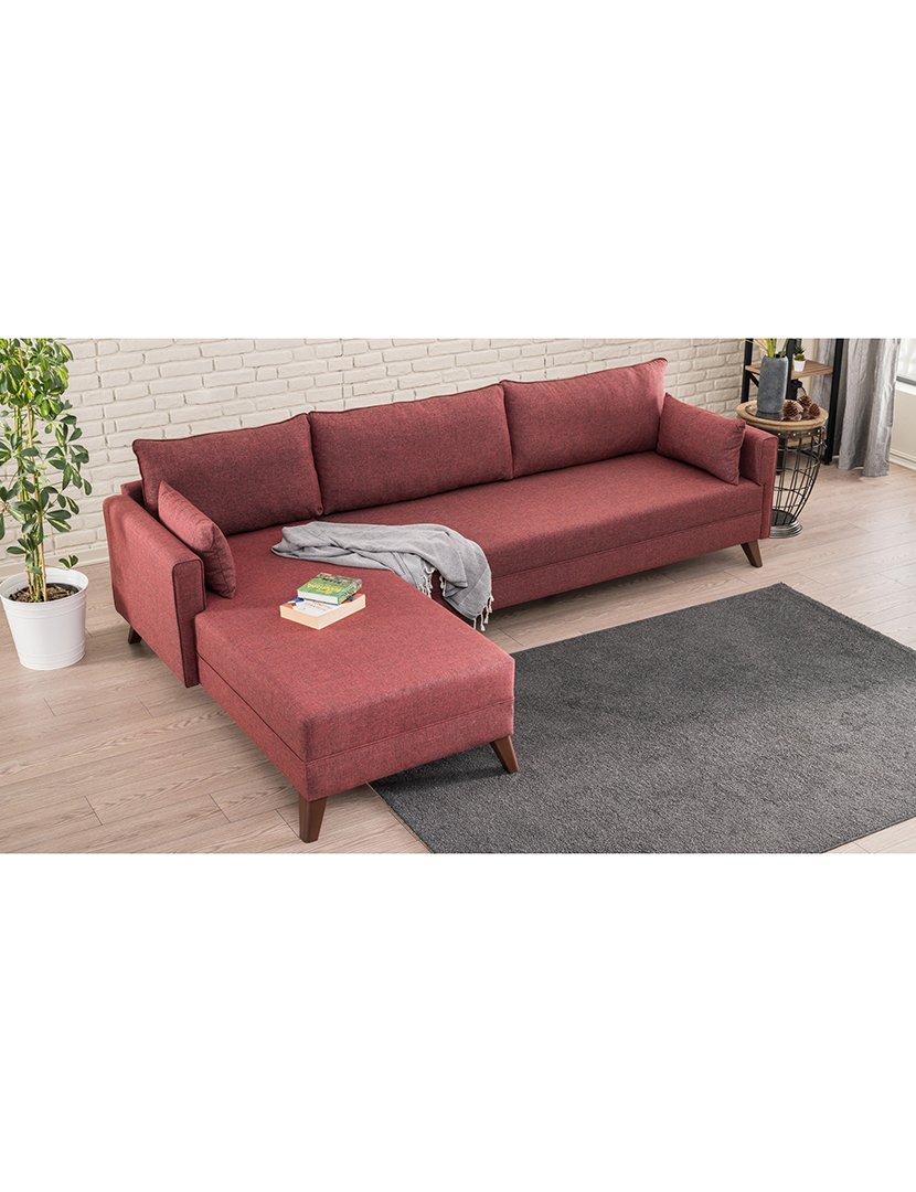 Sofá Chaise Longue Esquerdo Bella Borgonha