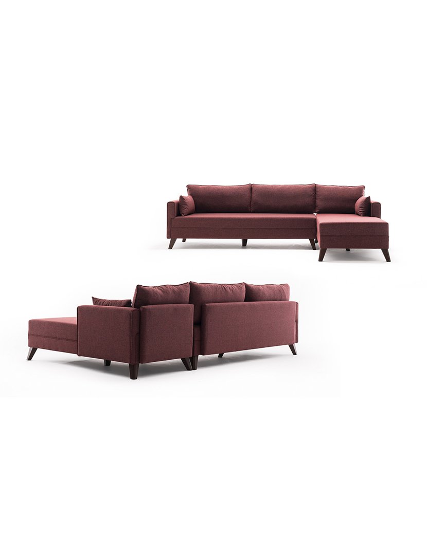 Sofá Chaise Longue Direito Bella Borgonha