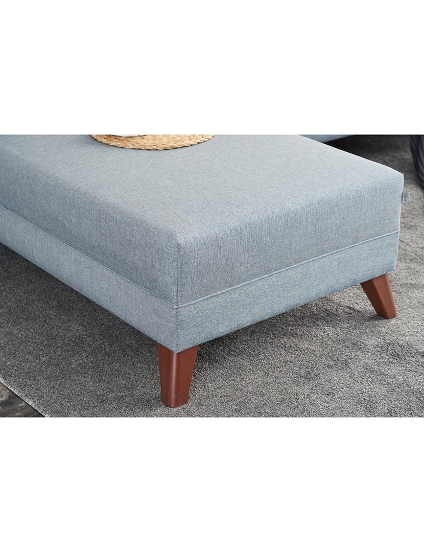 Sofá Chaise Longue Direito Bella Azul