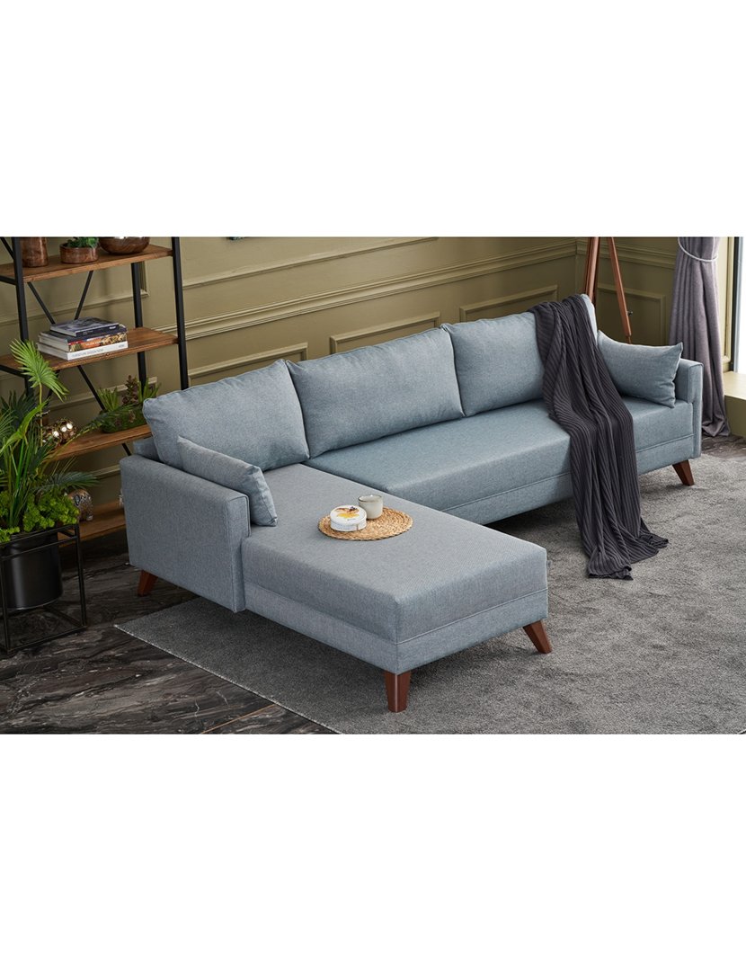 Sofá Chaise Longue Esquerdo Bella Azul