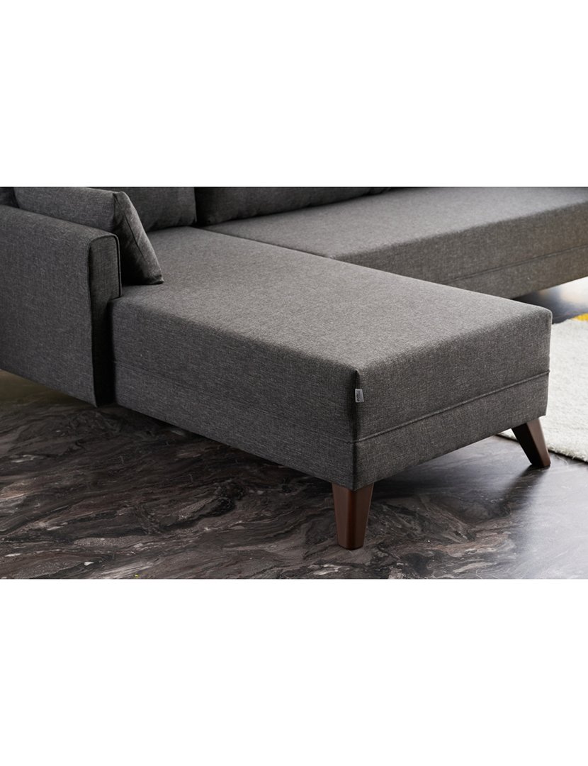 Sofá Chaise Longue Esquerdo Bella Antracite