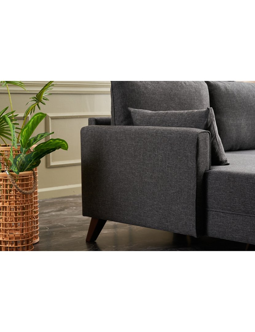Sofá Chaise Longue Esquerdo Bella Antracite