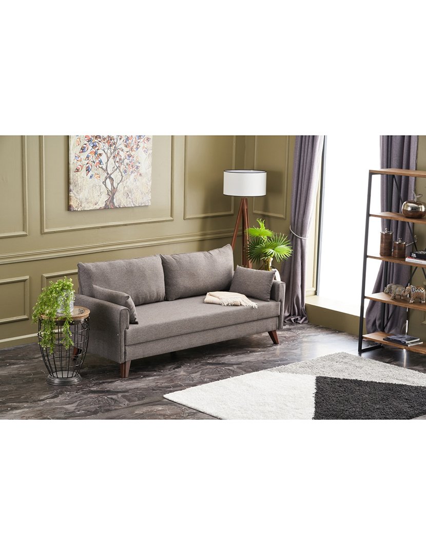 Sofá Cama 3L Bella Castanho