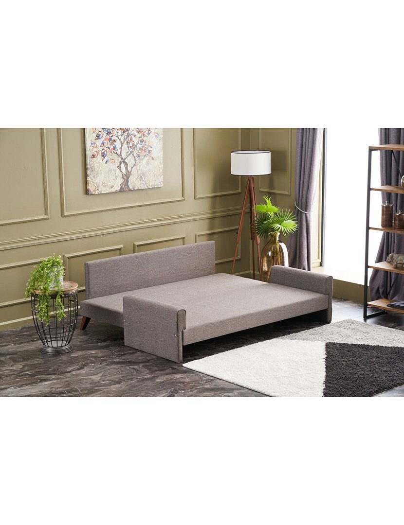 Sofá Cama 3L Bella Castanho