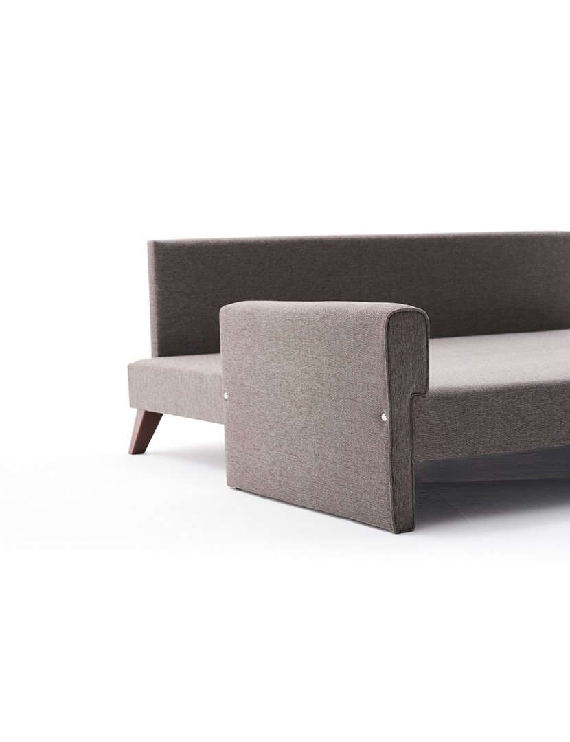 Sofá Cama 3L Bella Castanho