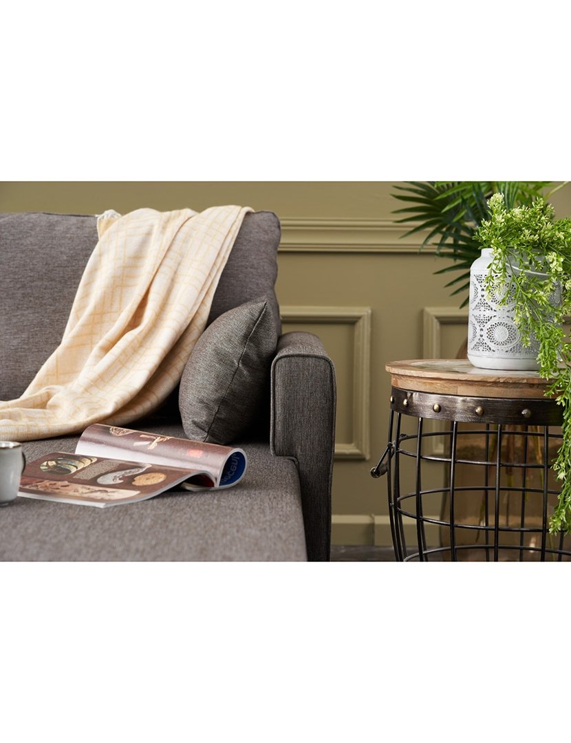 Sofá Chaise Longue Direito Bella Castanho