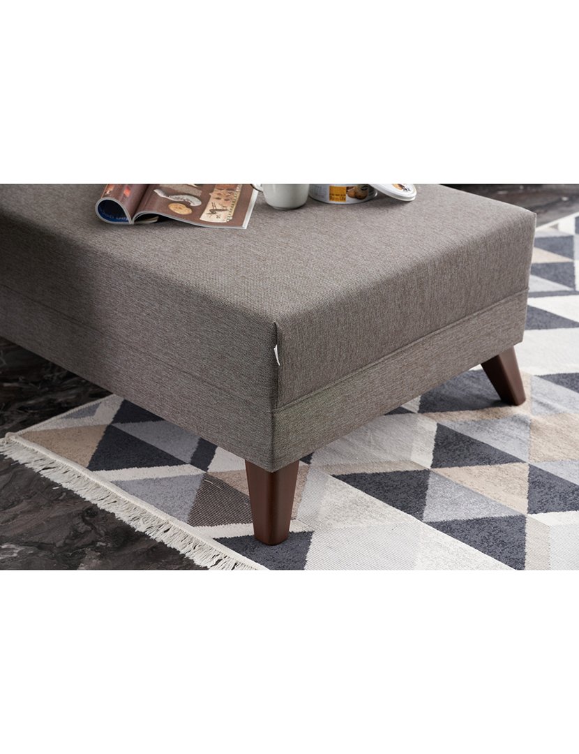 Sofá Chaise Longue Esquerdo Bella Castanho