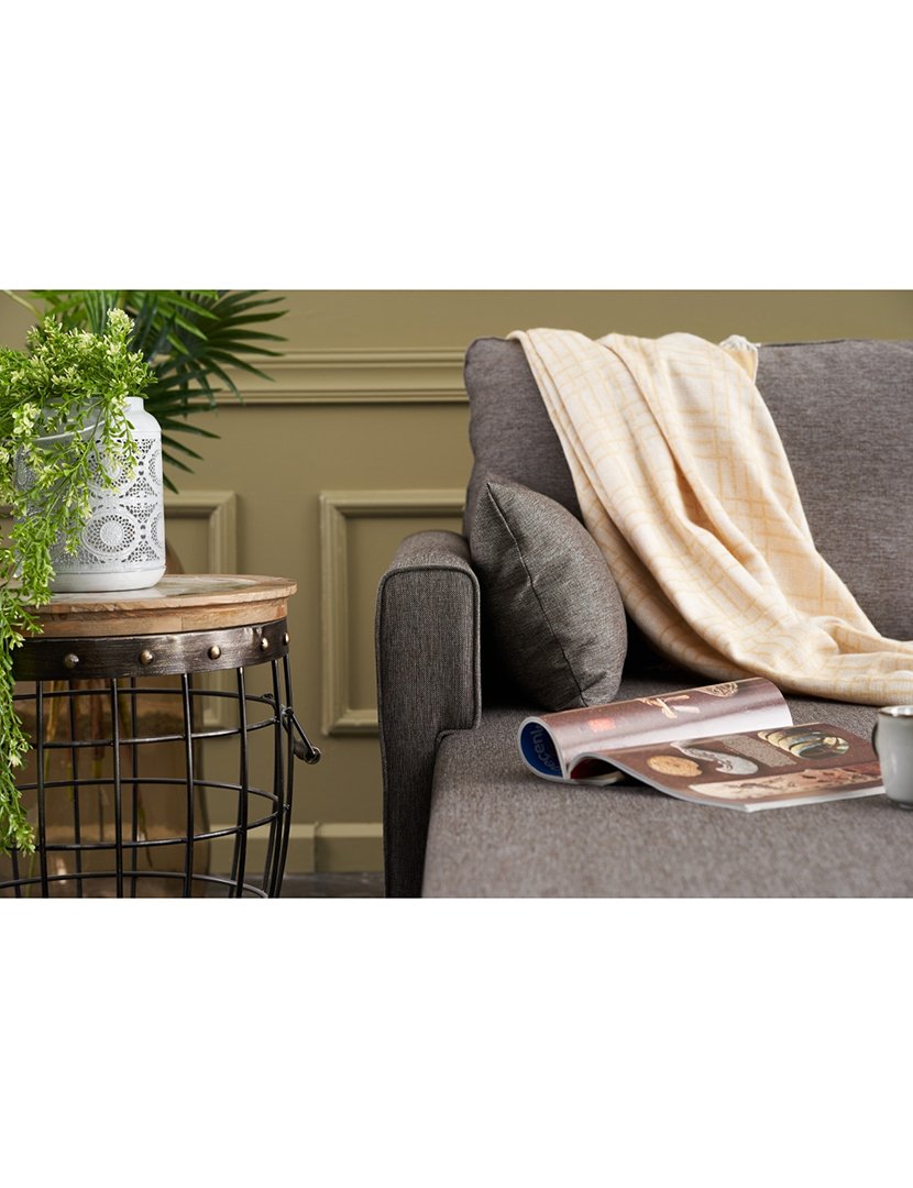 Sofá Chaise Longue Esquerdo Bella Castanho