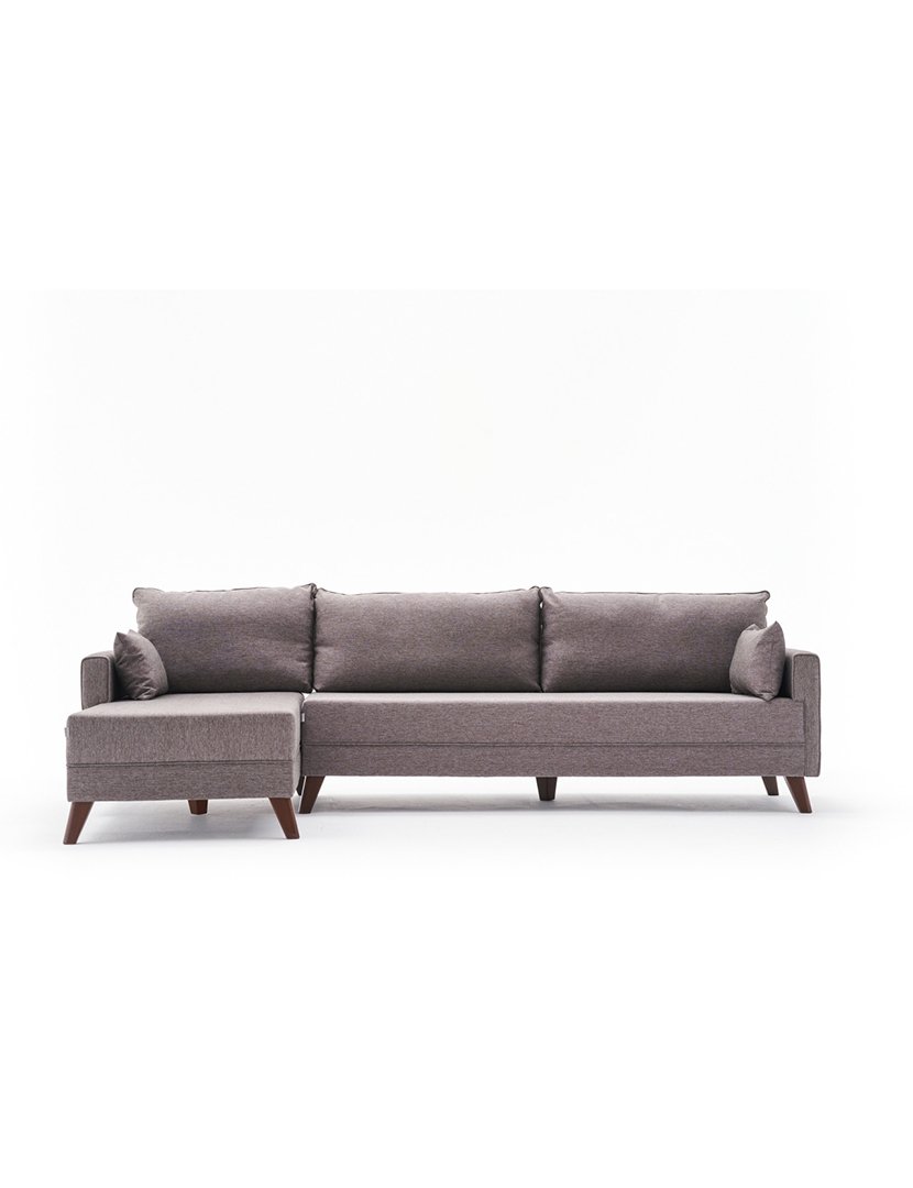 Sofá Chaise Longue Esquerdo Bella Castanho