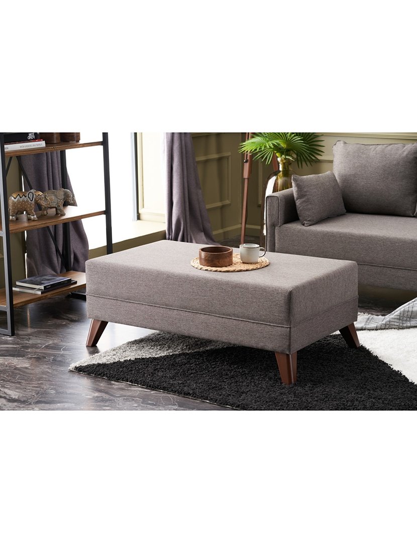 Sofá Cama Chaise Longue Direito Bella Mini Castanho