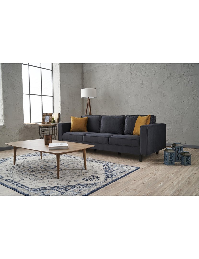 Sofá 3L Kale Veludo Antracite