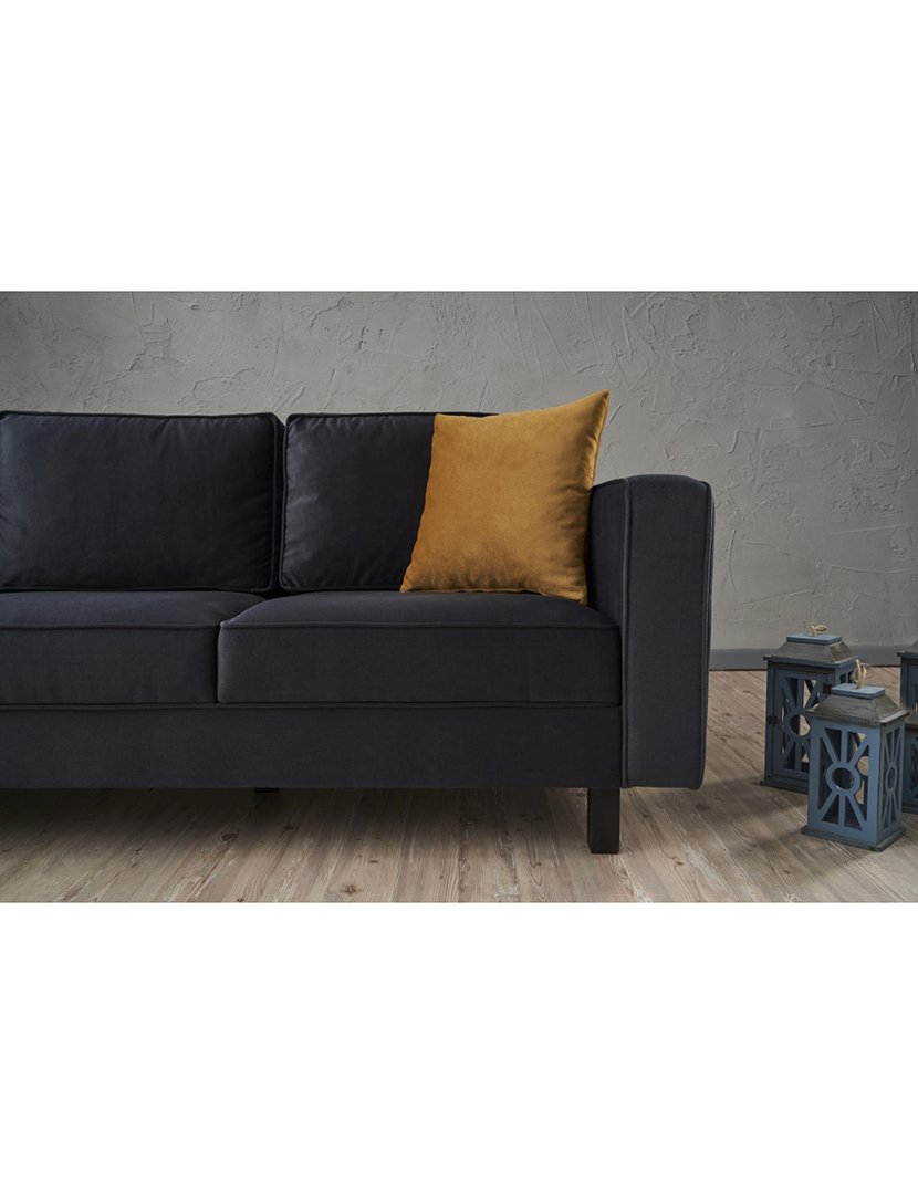 Sofá 3L Kale Veludo Antracite