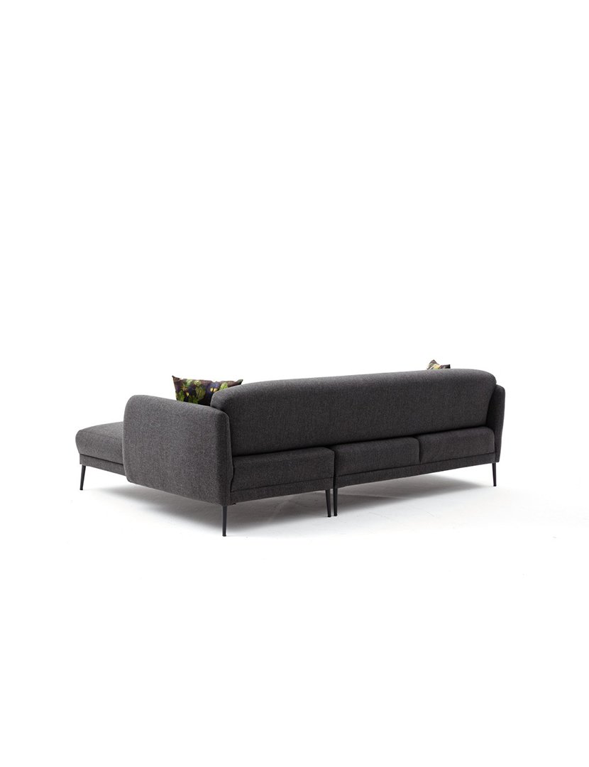 Sofá Cama Chaise Longue Direito Venus Antracite