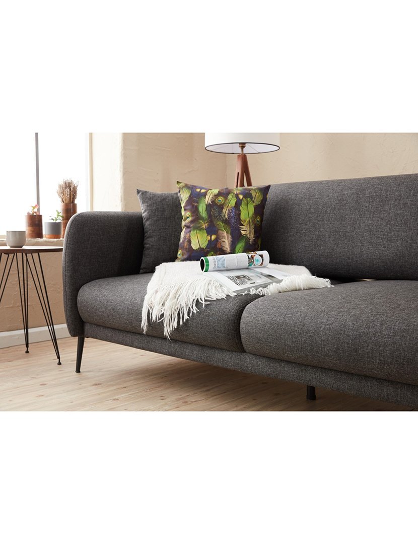 Sofá Cama Chaise Longue Direito Venus Antracite