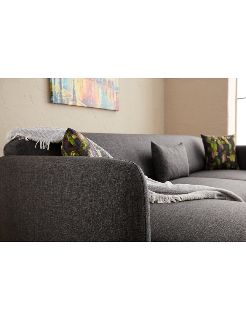 Sofá Cama Chaise Longue Esquerdo Venus Antracite