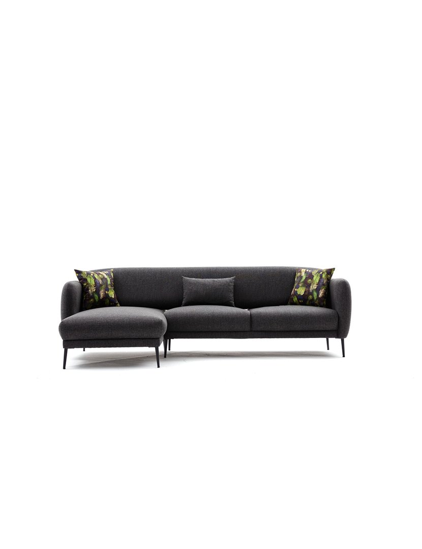 Sofá Cama Chaise Longue Esquerdo Venus Antracite