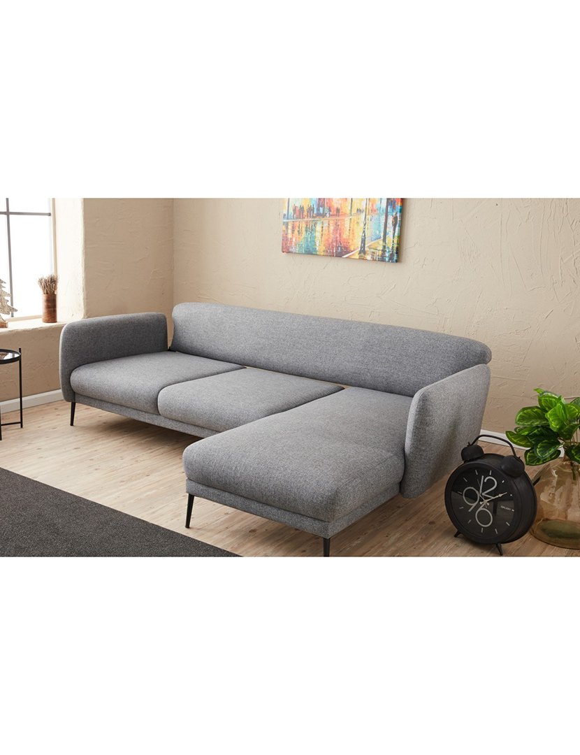 Sofá Cama Chaise Longue Direito Venus Cinzento