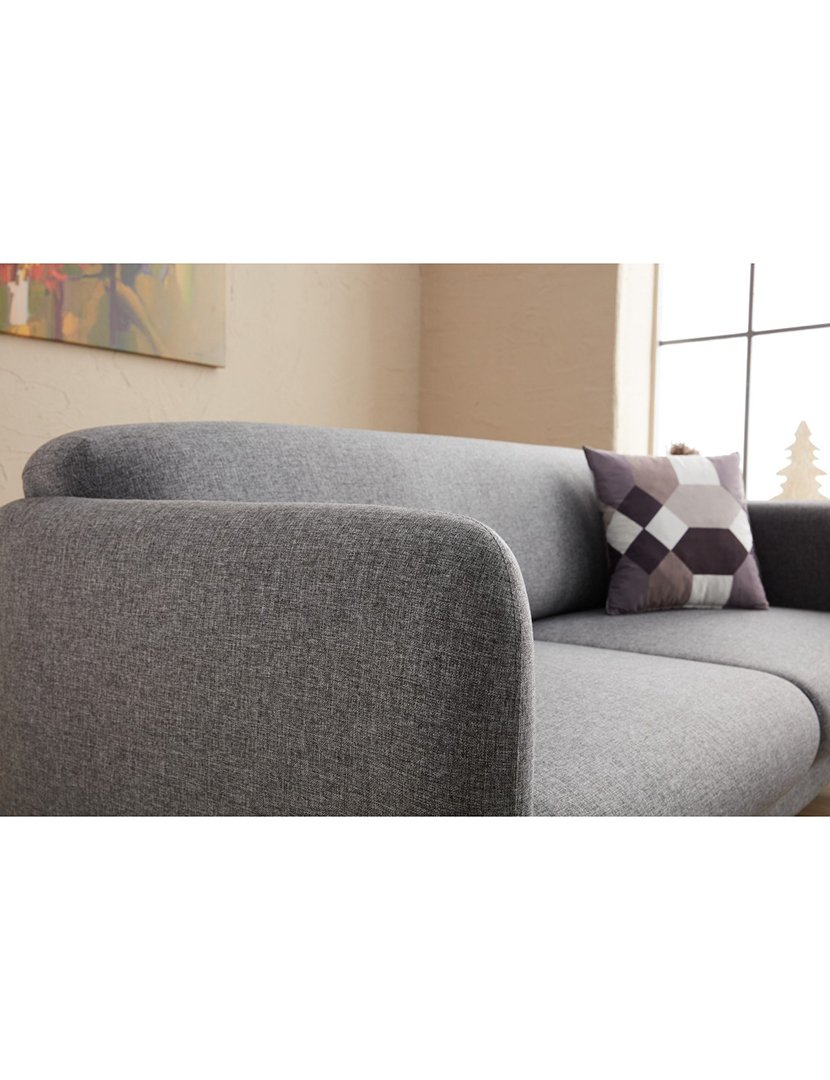 Sofá Cama Chaise Longue Esquerdo Venus Cinzento