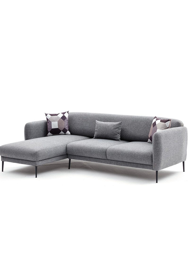 Sofá Cama Chaise Longue Esquerdo Venus Cinzento