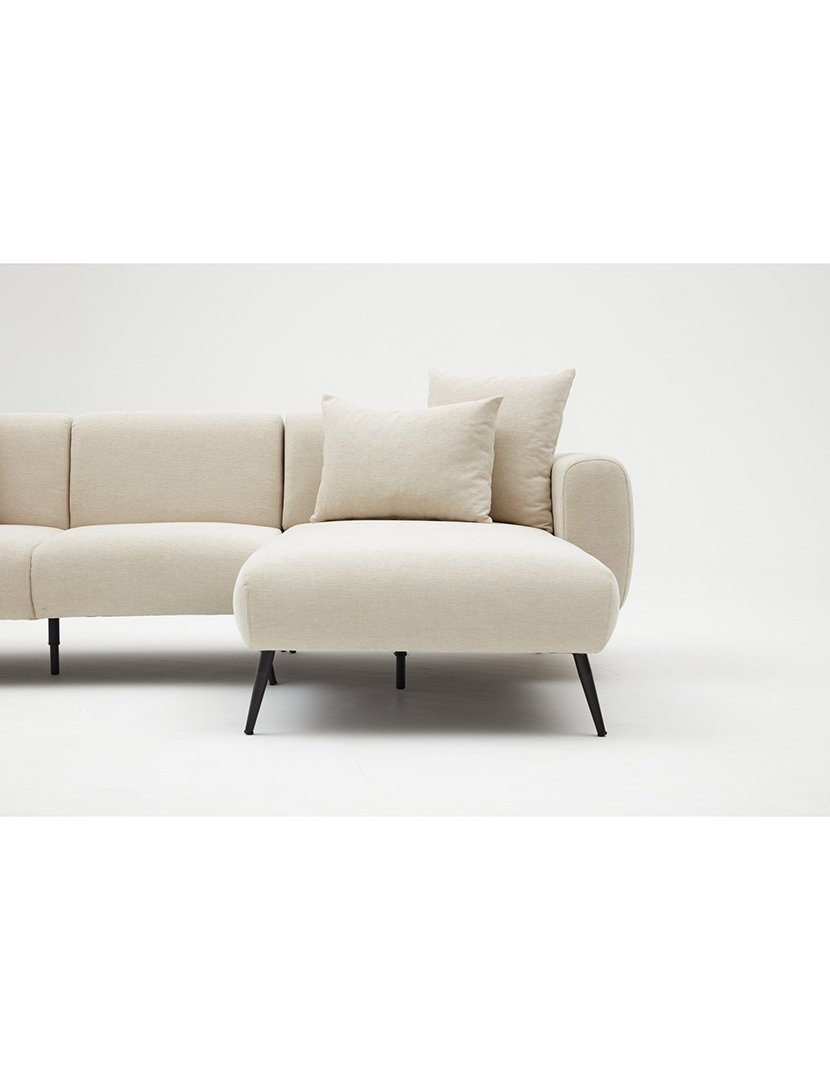 Sofá Chaise Longue Direito Side Creme