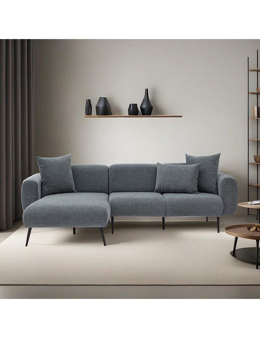 Sofá Chaise Longue Esquerdo Side Antracite