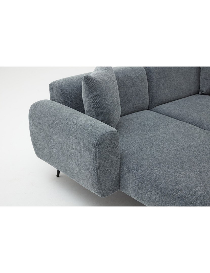 Sofá Chaise Longue Esquerdo Side Antracite