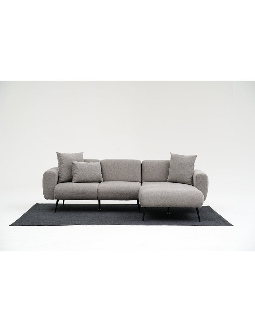 Sofá Chaise Longue Direito Side Cinzento Claro