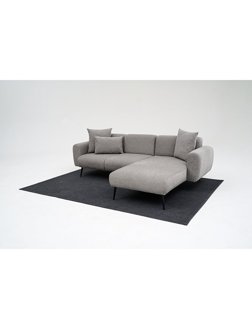 Sofá Chaise Longue Direito Side Cinzento Claro