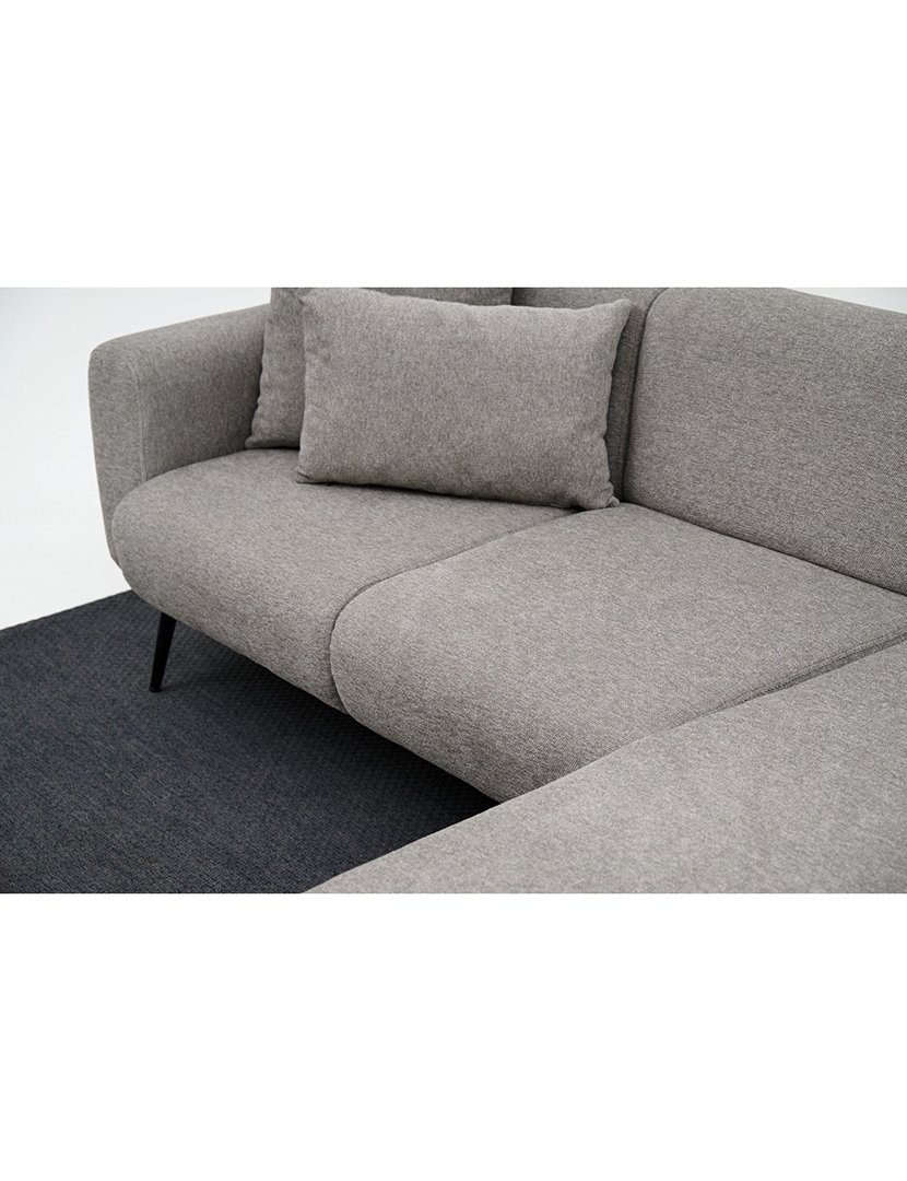 Sofá Chaise Longue Direito Side Cinzento Claro