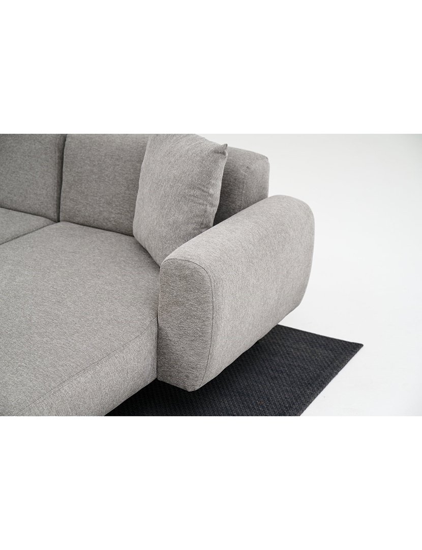 Sofá Chaise Longue Direito Side Cinzento Claro
