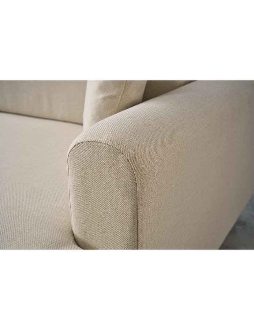 Sofá Cama Chaise Longue Direito Mane Creme