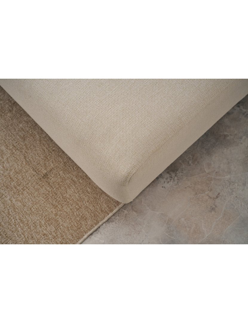 Sofá Cama Chaise Longue Direito Mane Creme