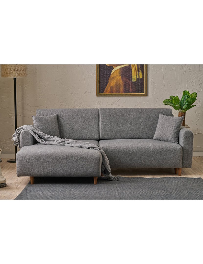 Sofá Cama Chaise Longue Esquerdo Mane Cinzento