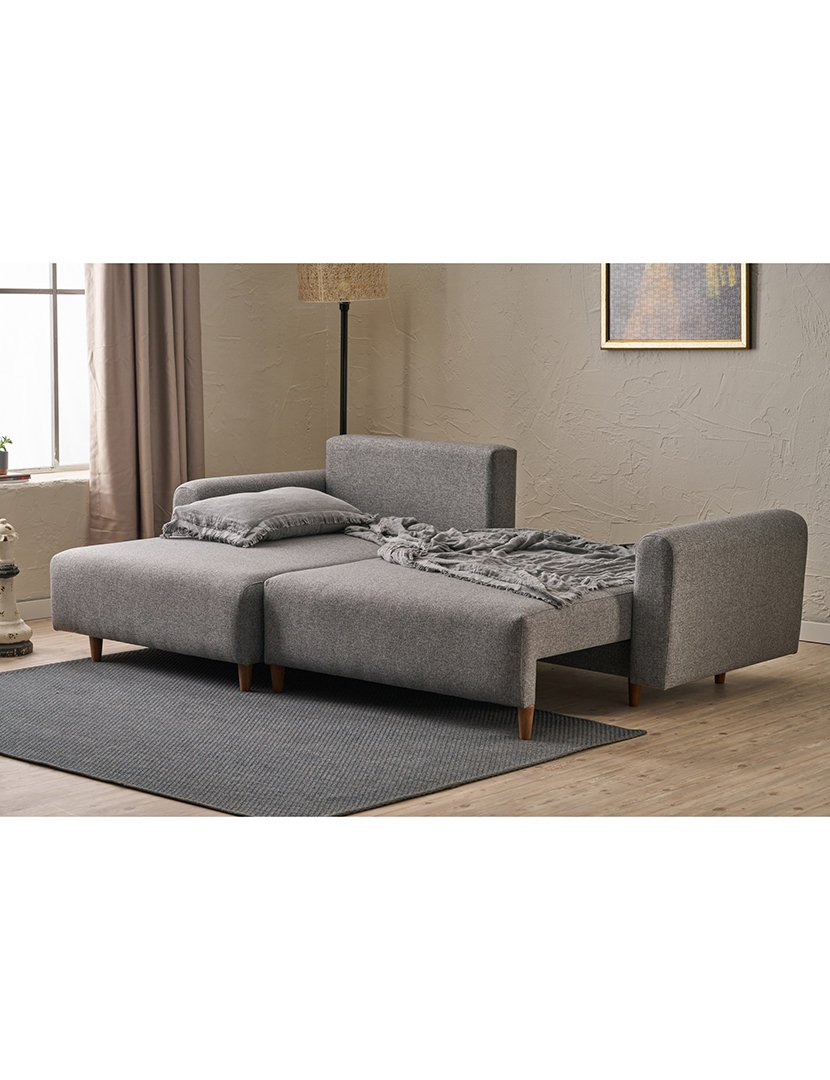 Sofá Cama Chaise Longue Esquerdo Mane Cinzento