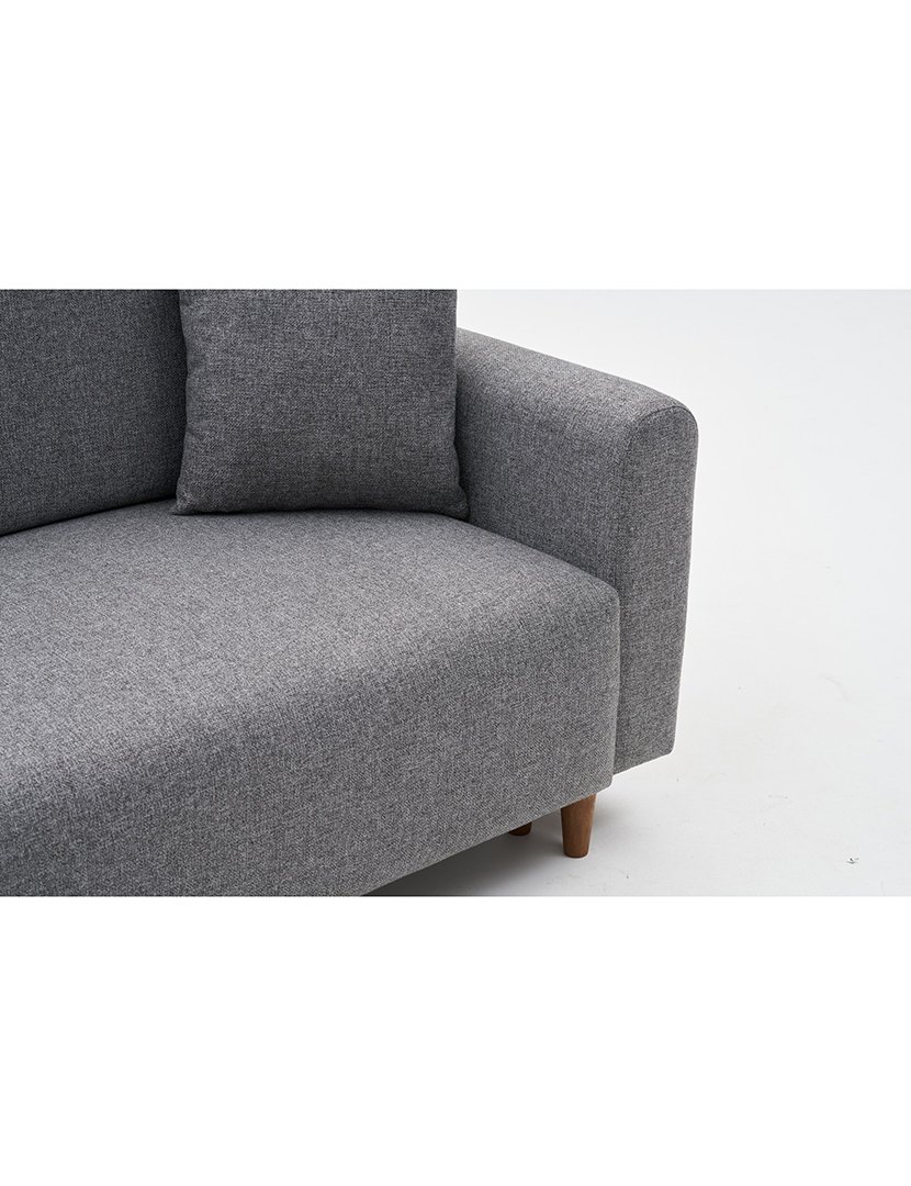 Sofá Cama Chaise Longue Esquerdo Mane Cinzento