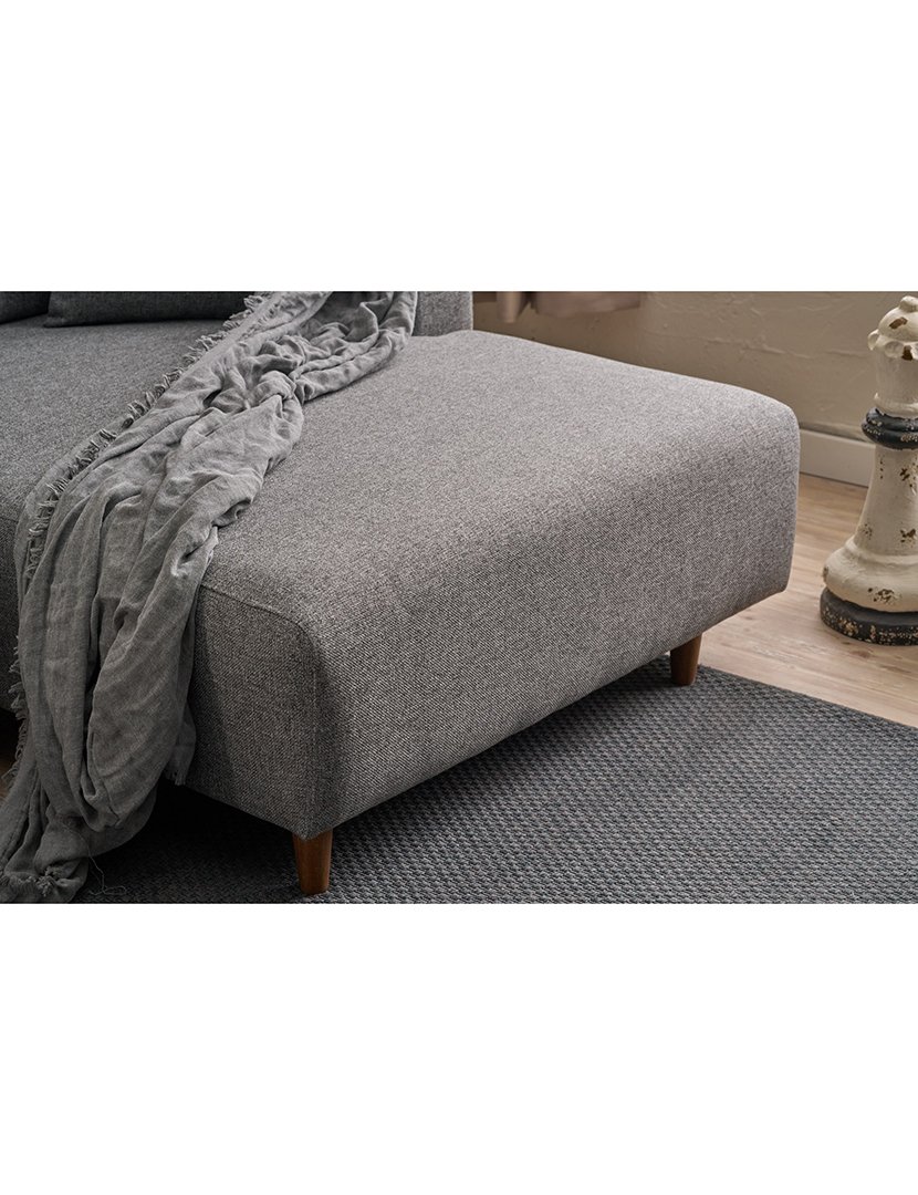 Sofá Cama Chaise Longue Direito Mane Cinzento