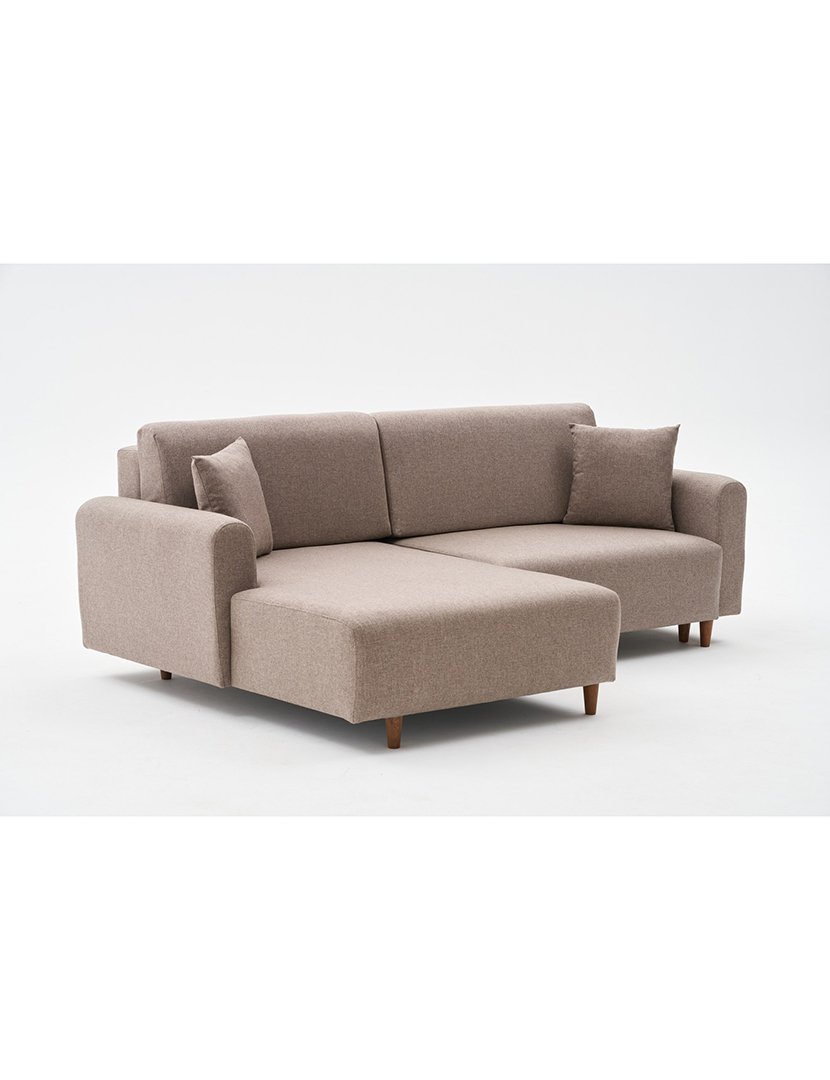 Sofá Cama Chaise Longue Esquerdo Mane Castanho