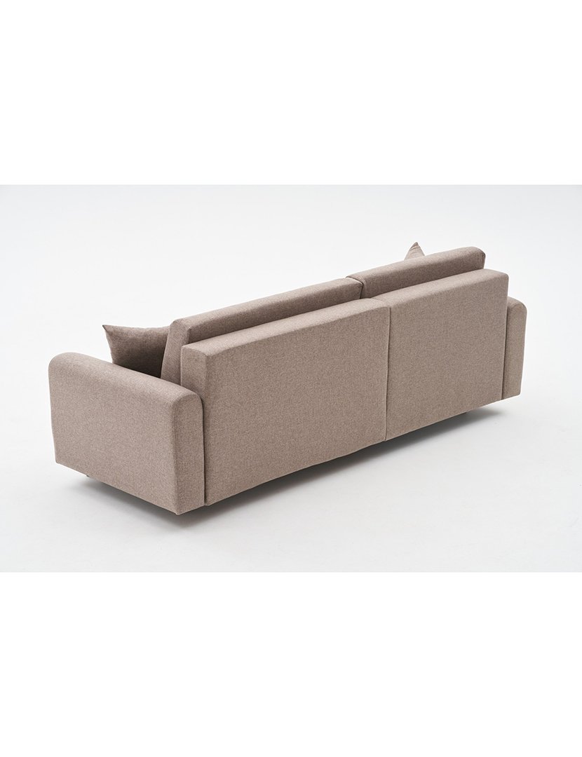 Sofá Cama Chaise Longue Esquerdo Mane Castanho