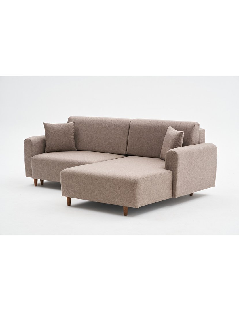 Sofá Cama Chaise Longue Direito Mane Castanho