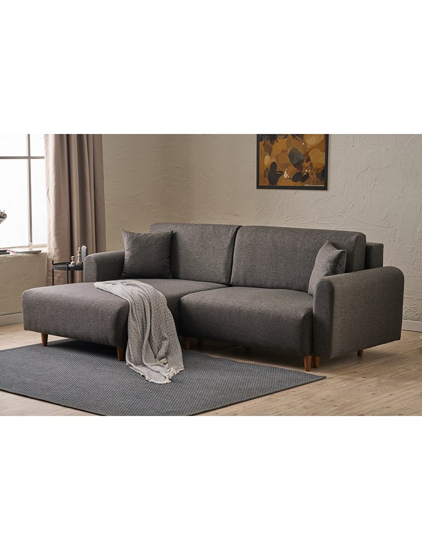 Sofá Cama Chaise Longue Esquerdo Mane Antracite