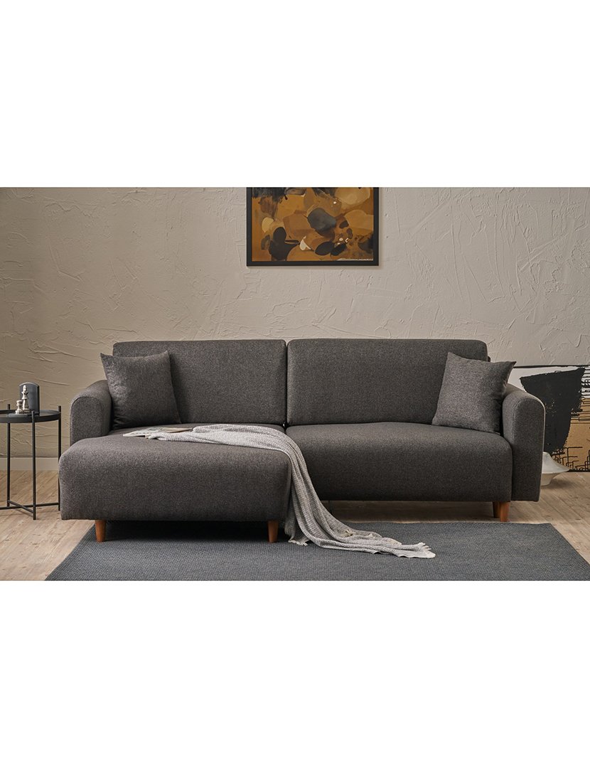 Sofá Cama Chaise Longue Esquerdo Mane Antracite